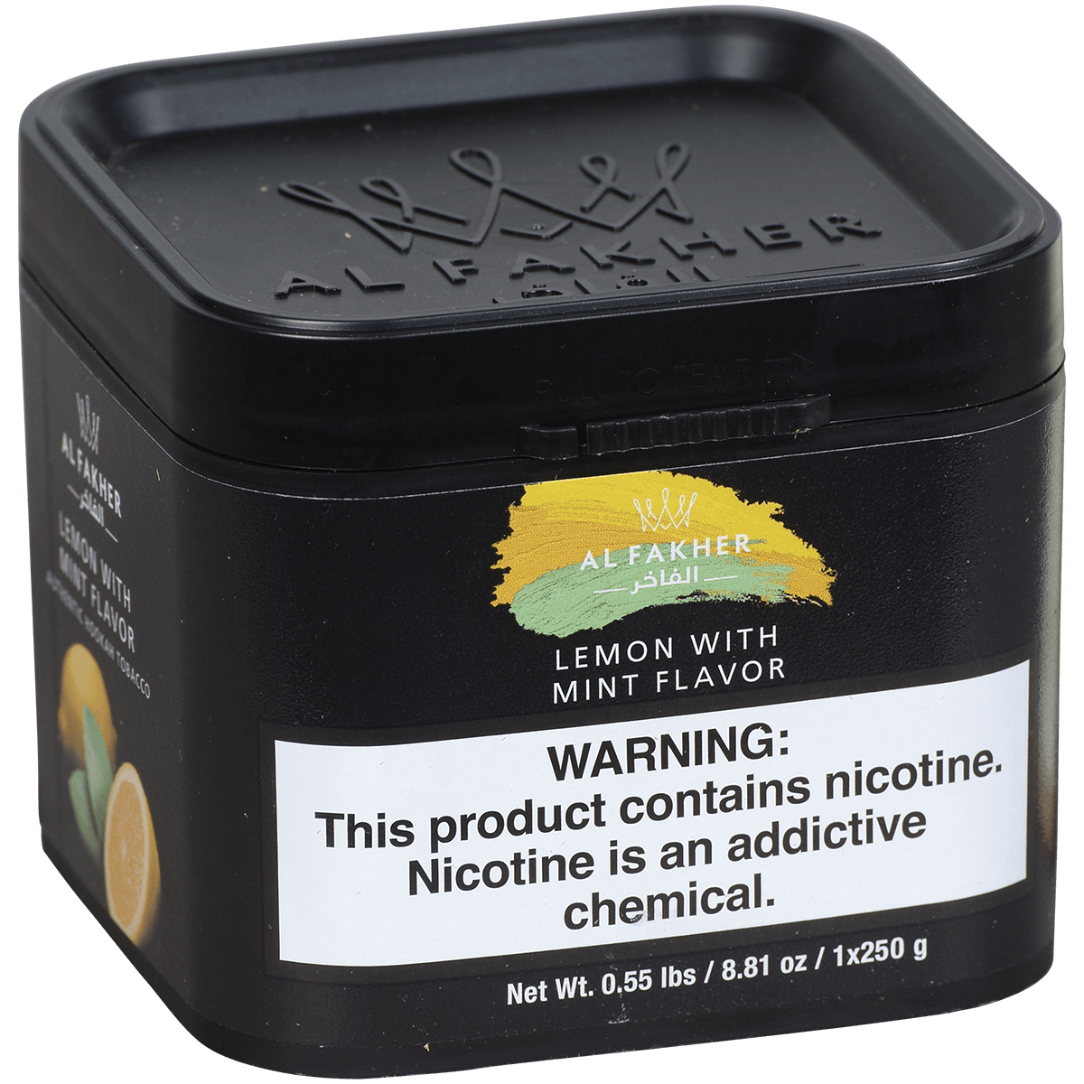 Al Fakher Hookah Tobacco Lemon Mint 250 Gram Tub