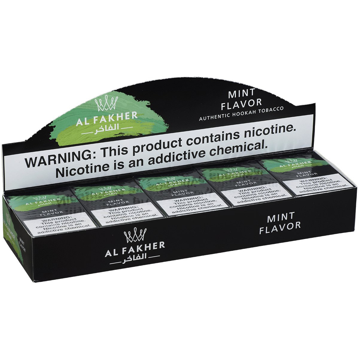 Al Fakher Hookah Tobacco Mint 10-50 Gram Carton