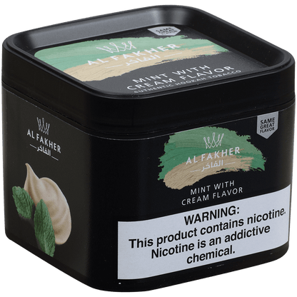 Al Fakher Hookah Tobacco Mint With Cream 250 Gram Tub
