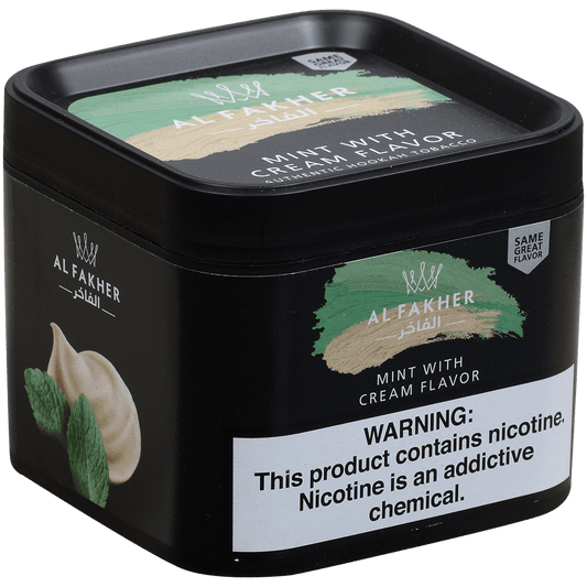 Al Fakher Hookah Tobacco Mint With Cream 250 Gram Tub