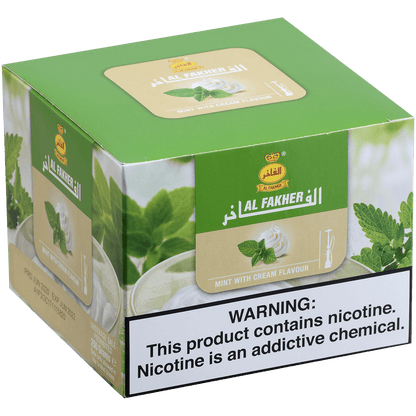 Al Fakher Hookah Tobacco Mint With Cream 250 Gram Tub