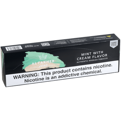 Al Fakher Hookah Tobacco Mint With Cream 10-50 Carton
