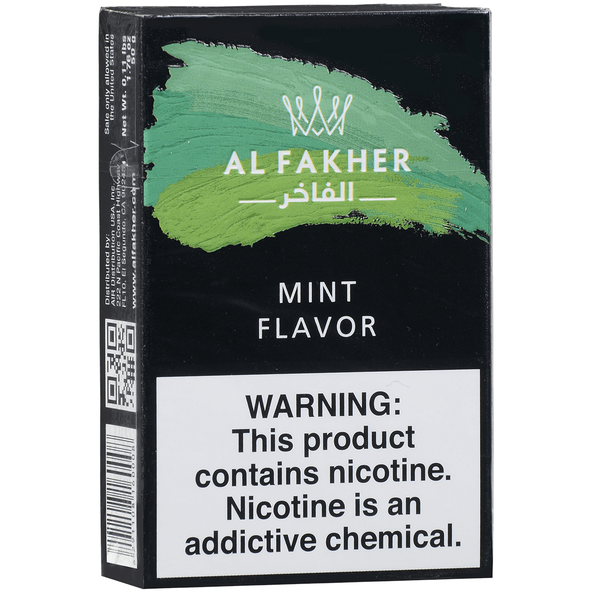 Al Fakher Hookah Tobacco Mint 10-50 Gram Carton