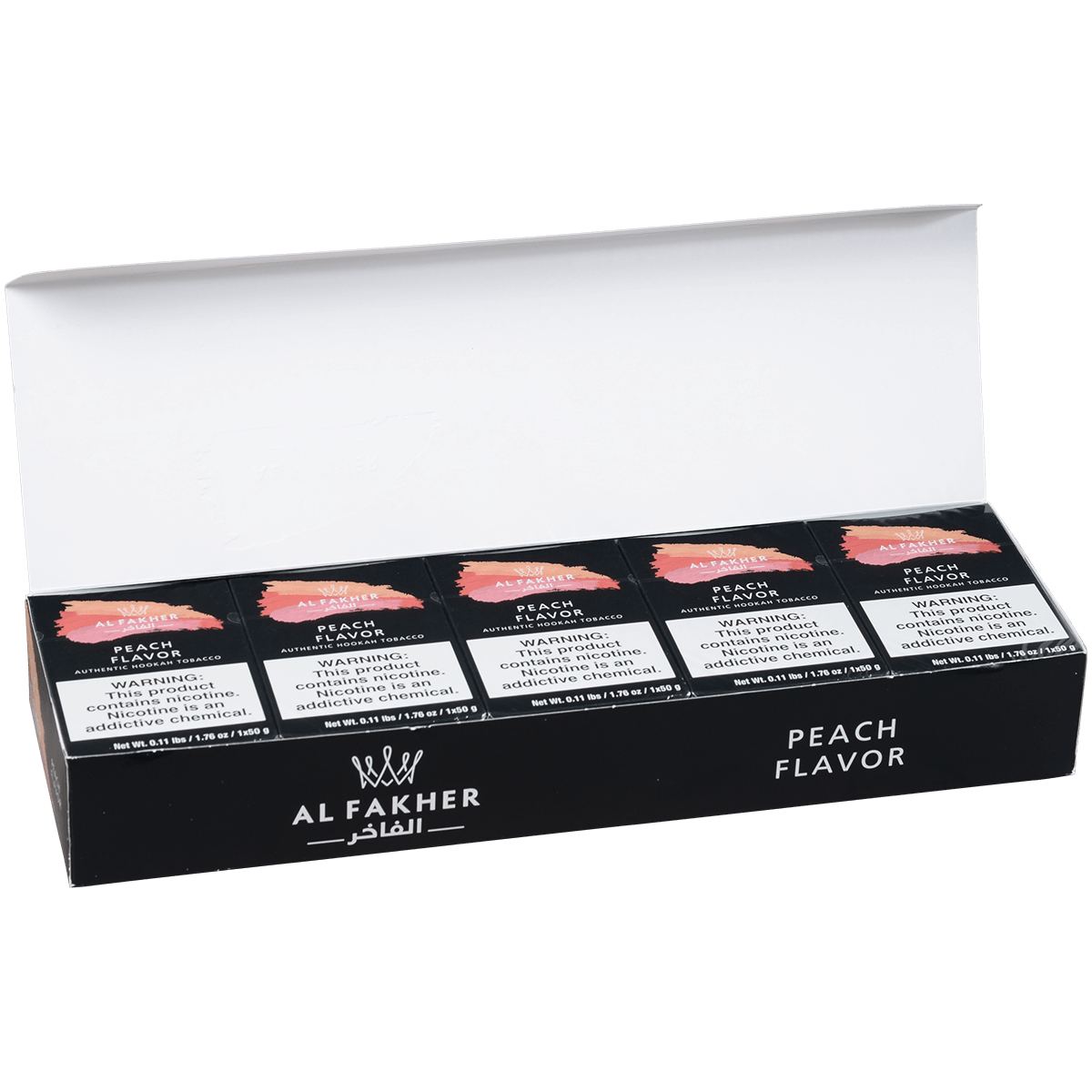 Al Fakher Hookah Tobacco Peach 10-50 Gram Carton