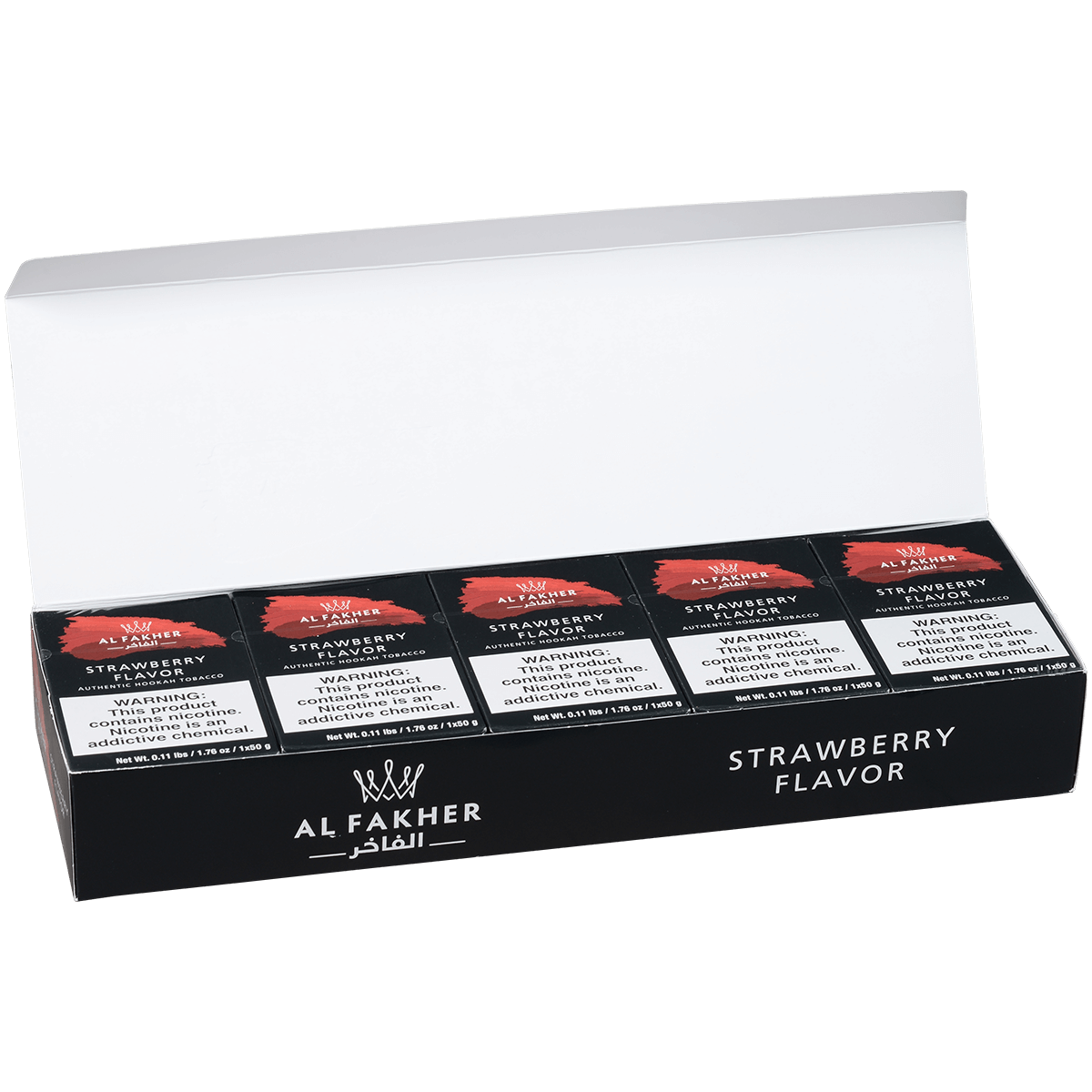 Al Fakher Hookah Tobacco Strawberry 10-50 Gram Carton