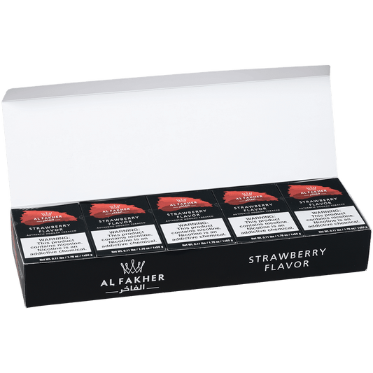 Al Fakher Hookah Tobacco Strawberry 10-50 Gram Carton