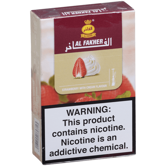 Al Fakher Hookah Tobacco Strawberry With Cream 10-50 Carton