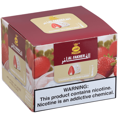 Al Fakher Hookah Tobacco Strawberry With Cream 250 Gram Tub