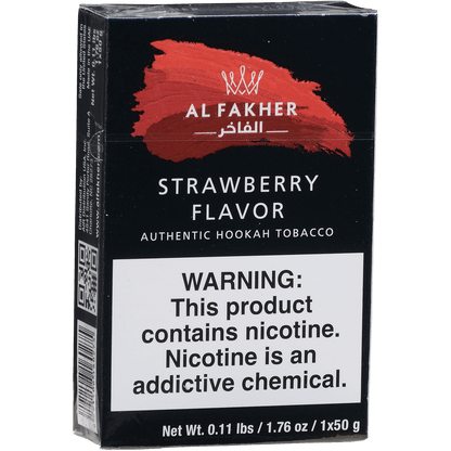 Al Fakher Hookah Tobacco Strawberry 10-50 Gram Carton