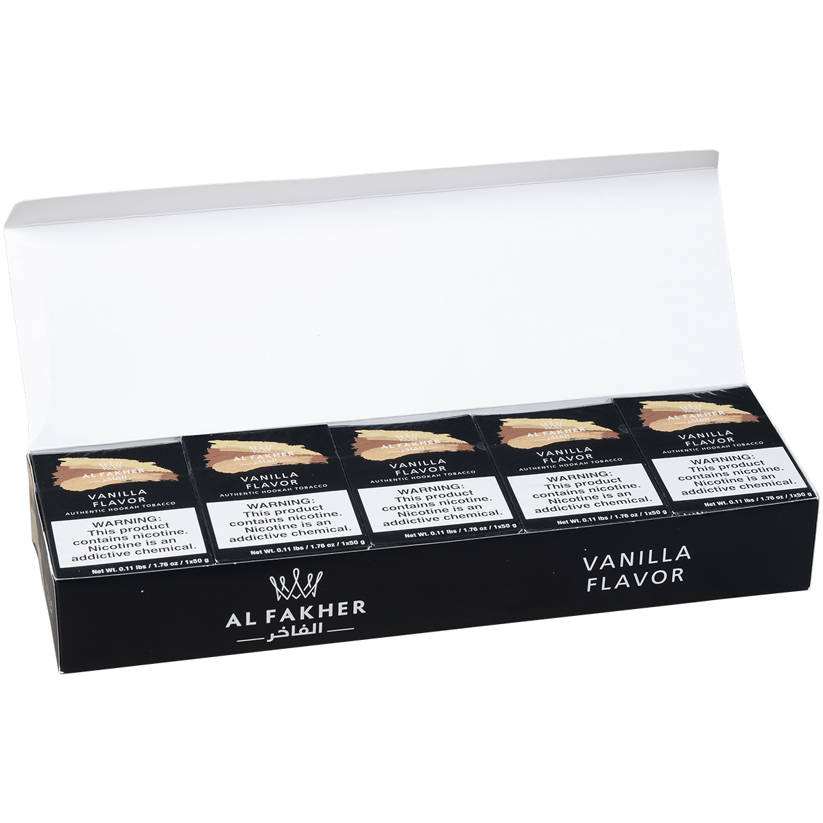 Al Fakher Hookah Tobacco Vanilla 10-50 Gram Carton