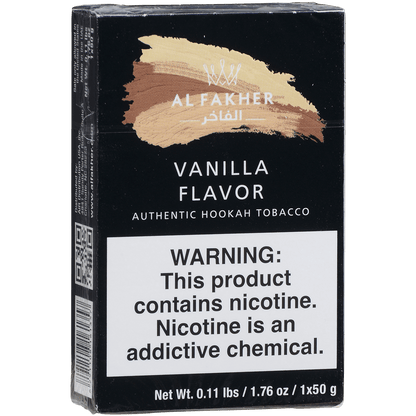 Al Fakher Hookah Tobacco Vanilla 10-50 Gram Carton