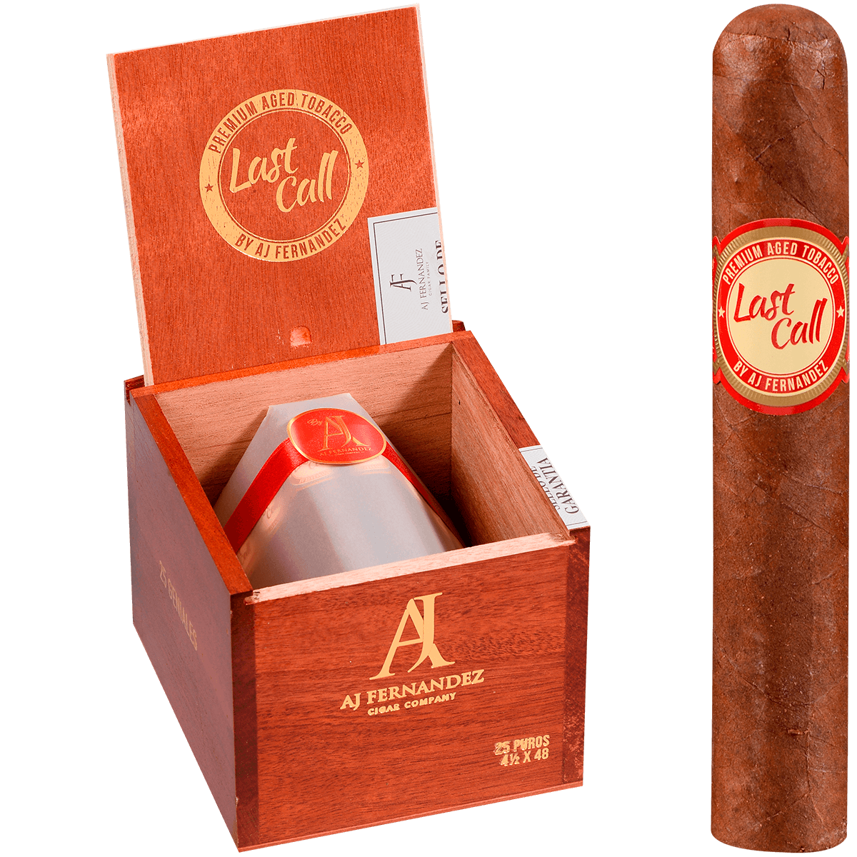 Last Call By Aj Fernandez Habano Geniales 25 Ct. Box 4.50X48