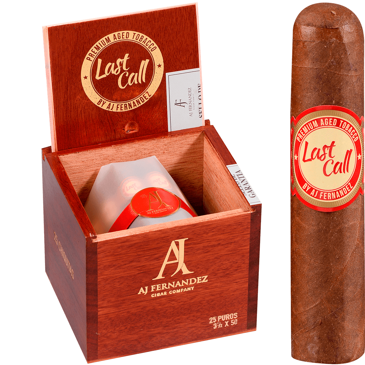 Last Call By Aj Fernandez Habano Chiquitas 25 Ct. Box 3.50X50