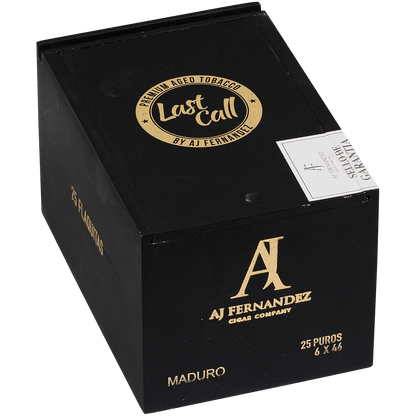Last Call By Aj Fernandez Maduro Flaquitas 25 Ct. Box 6.00X46