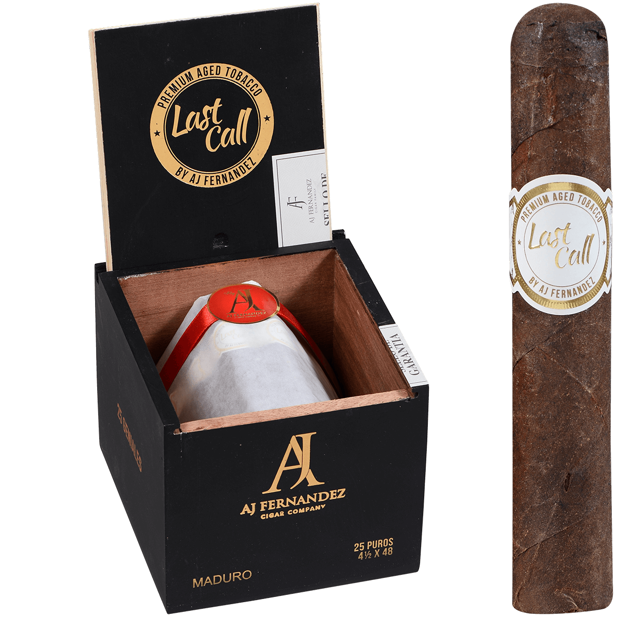 Last Call By Aj Fernandez Maduro Geniales 25 Ct. Box 4.50X48