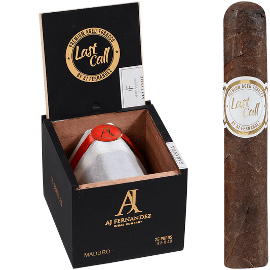 Last Call By Aj Fernandez Maduro Geniales 25 Ct. Box 4.50X48