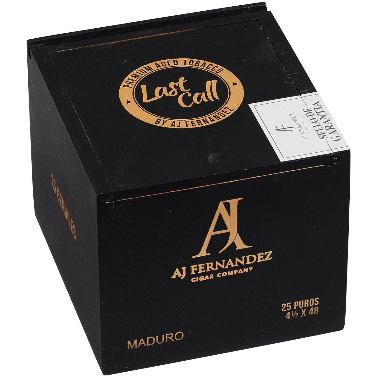 Last Call By Aj Fernandez Maduro Geniales 25 Ct. Box 4.50X48