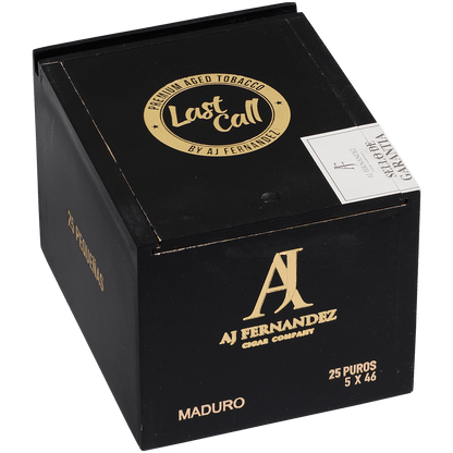 Last Call By Aj Fernandez Maduro Pequenas 25 Ct. Box 5.00X46