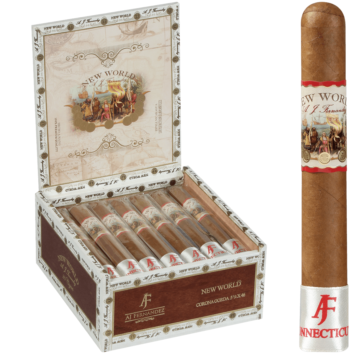 New World Connecticut By Aj Fernandez Corona Gorda 20 Ct. Box 5.50X46