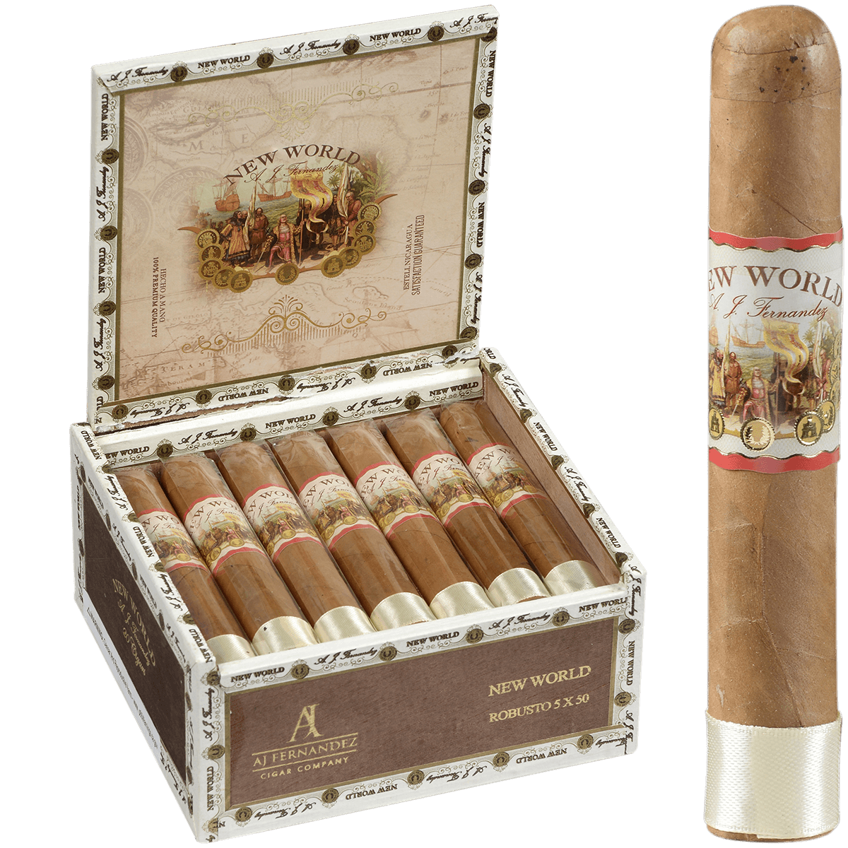 New World Connecticut By Aj Fernandez Robusto 20 Ct. Box 5.00X50
