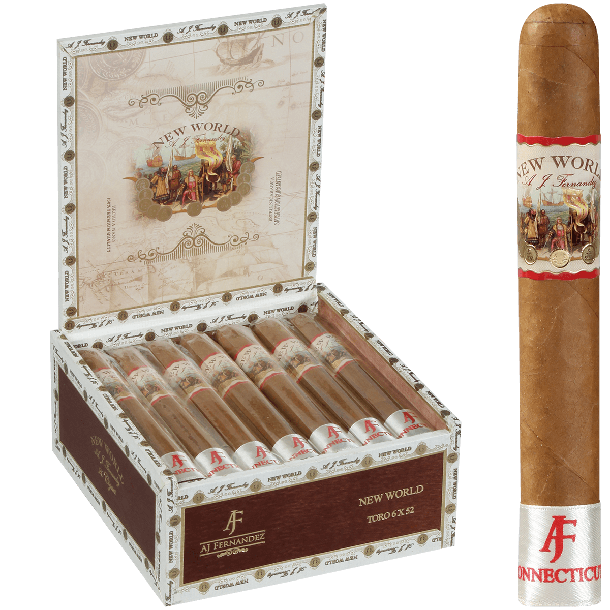 New World Connecticut By Aj Fernandez Toro 20 Ct. Box 6.00X52