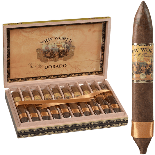 New World By Aj Fernandez Dorado Figurado 10 Ct. Box 6X56