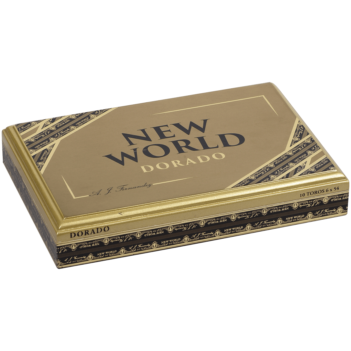 New World By Aj Fernandez Dorado Toro 10 Ct. Box 6X54