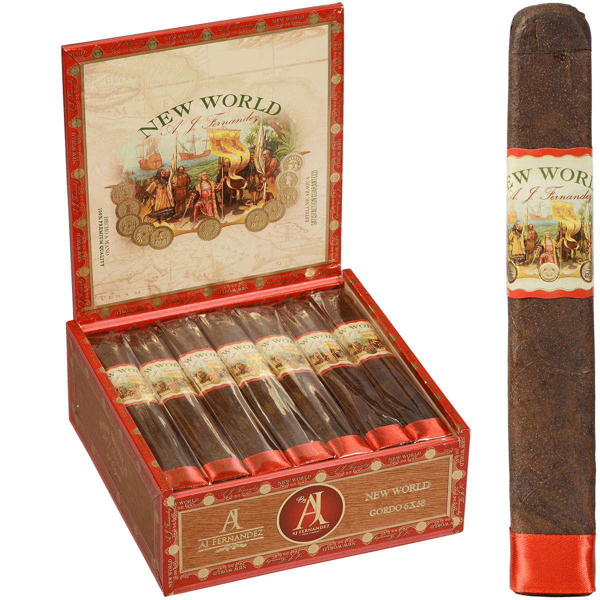 New World Oscuro By Aj Fernandez Virrey (Gordo) 21 Ct. Box 6.00X58