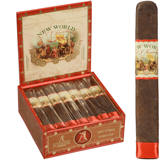 New World Oscuro By Aj Fernandez Virrey (Gordo) 21 Ct. Box 6.00X58