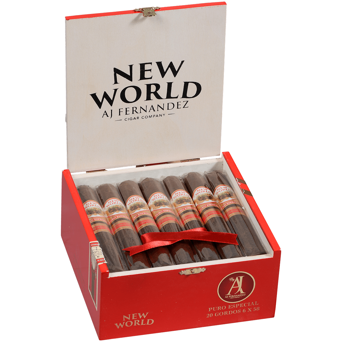 New World Puro Especial By Aj Fernandez Gordo 20 Ct. Box 6.00X58