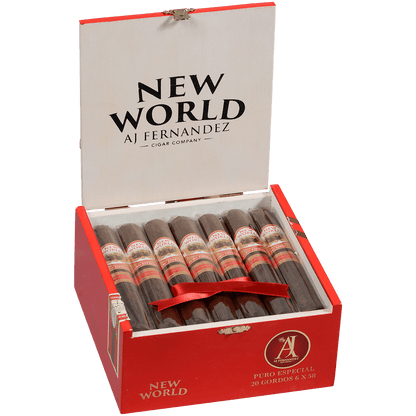 New World Puro Especial By Aj Fernandez Gordo 20 Ct. Box 6.00X58