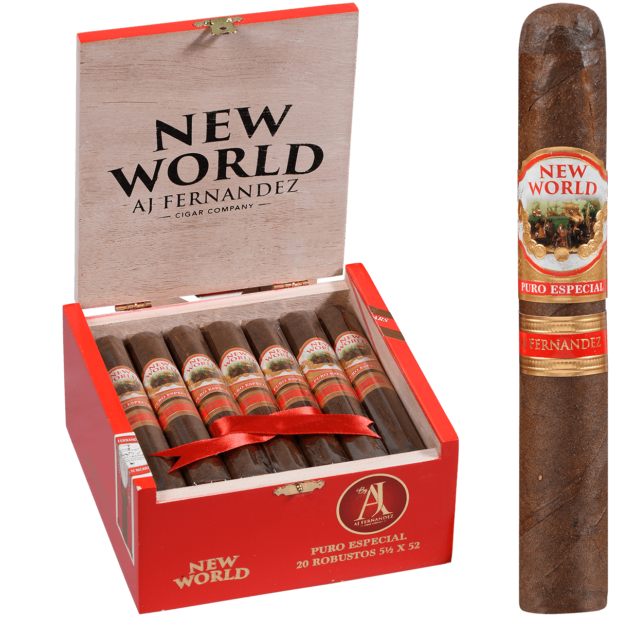 New World Puro Especial By Aj Fernandez Robusto 20 Ct. Box 5.50X52