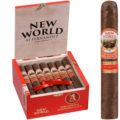 New World Puro Especial By Aj Fernandez Robusto 20 Ct. Box 5.50X52