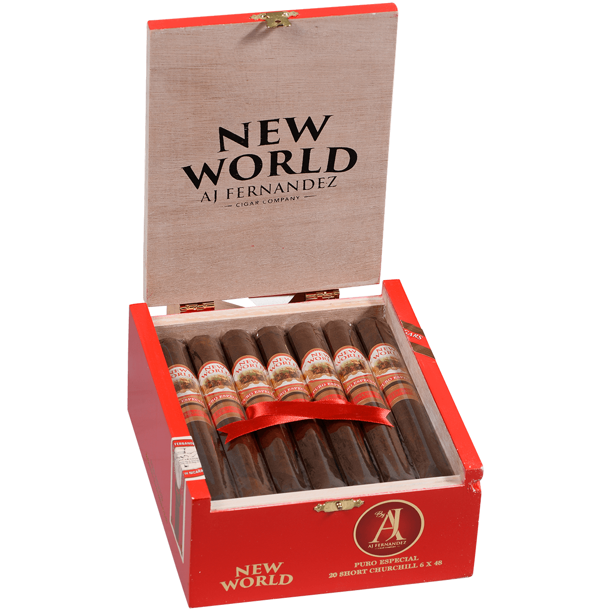 New World Puro Especial By Aj Fernandez Short Churchill 20 Ct. Box 6.00X48