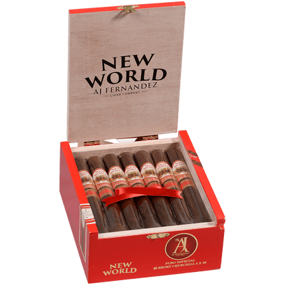 New World Puro Especial By Aj Fernandez Short Churchill 20 Ct. Box 6.00X48