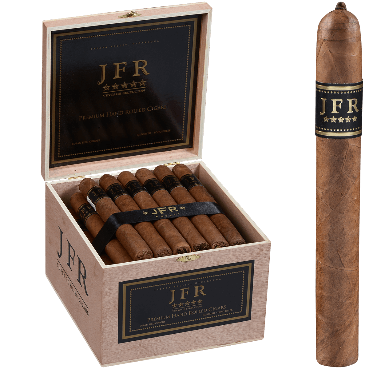 Aganorsa Jfr Corojo Super Toro 6.50X52 50 Ct Box