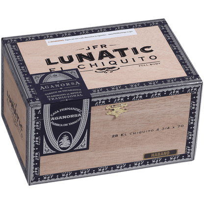Aganorsa Leaf Jfr Lunatic Habano Lunatic El Chiquito 4.75X70 28 Ct Box