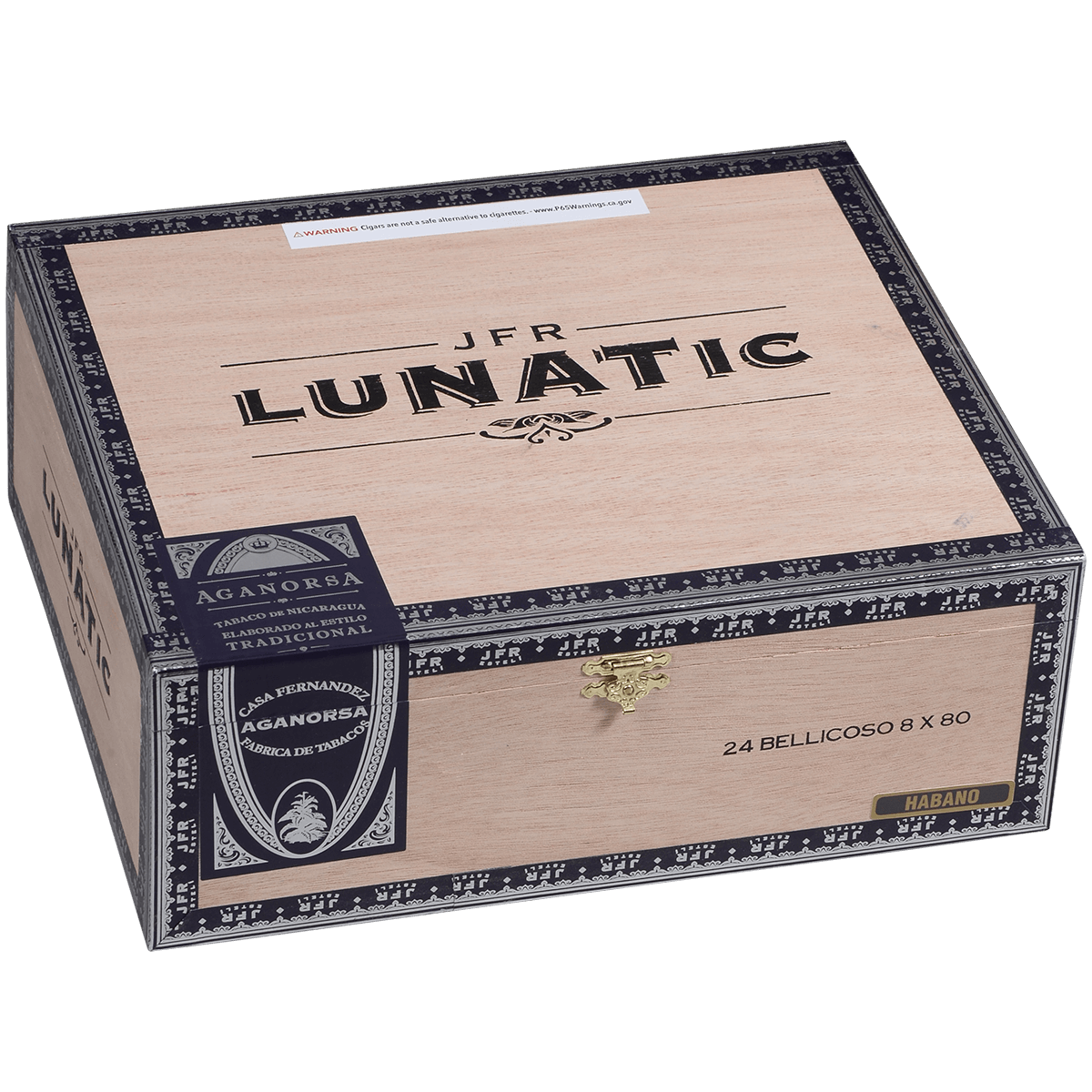 Aganorsa Leaf Jfr Lunatic Habano Lunatic 880 8.00X80 24 Ct Box