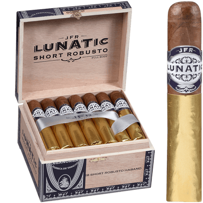 Aganorsa Leaf Jfr Lunatic Habano Lunatic Short Robusto 4.75X52 28 Ct Box