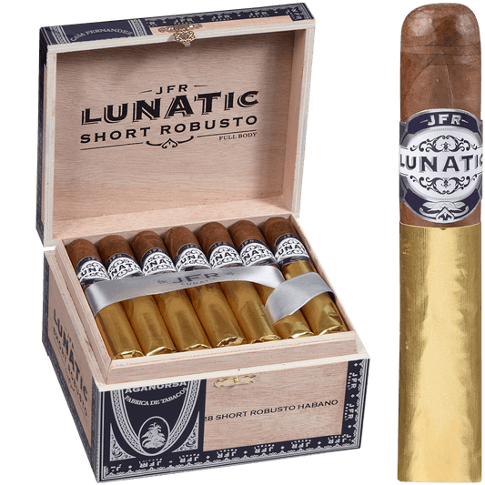 Aganorsa Leaf Jfr Lunatic Habano Lunatic Short Robusto 4.75X52 28 Ct Box