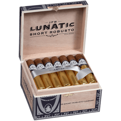 Aganorsa Leaf Jfr Lunatic Habano Lunatic Short Robusto 4.75X52 28 Ct Box