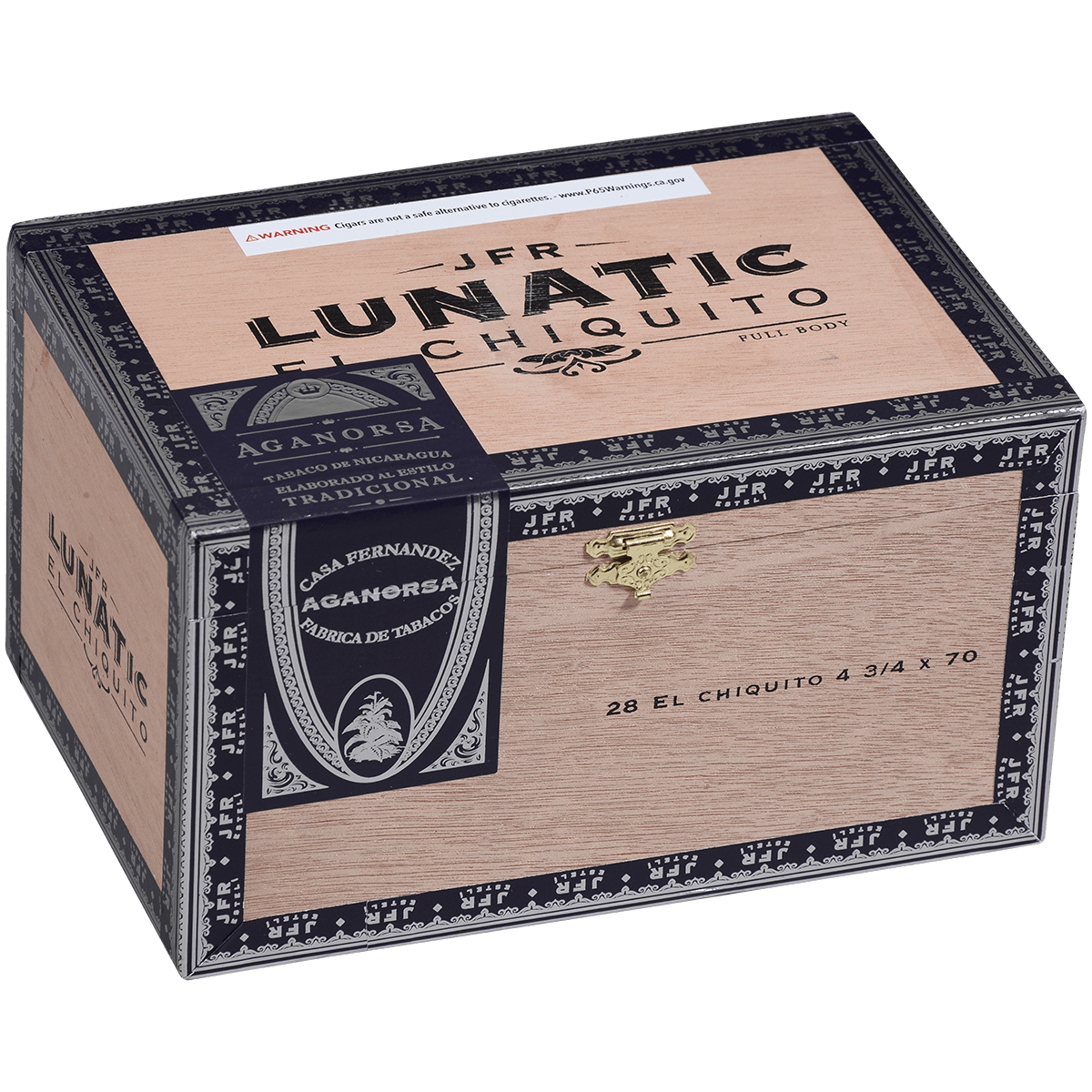 Aganorsa Leaf Jfr Lunatic Maduro Lunatic El Chiquito 4.75X70 28 Ct Box