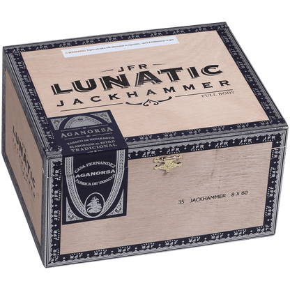 Aganorsa Leaf Jfr Lunatic Maduro Lunatic Jackhammer 8.00X60 35 Ct Box