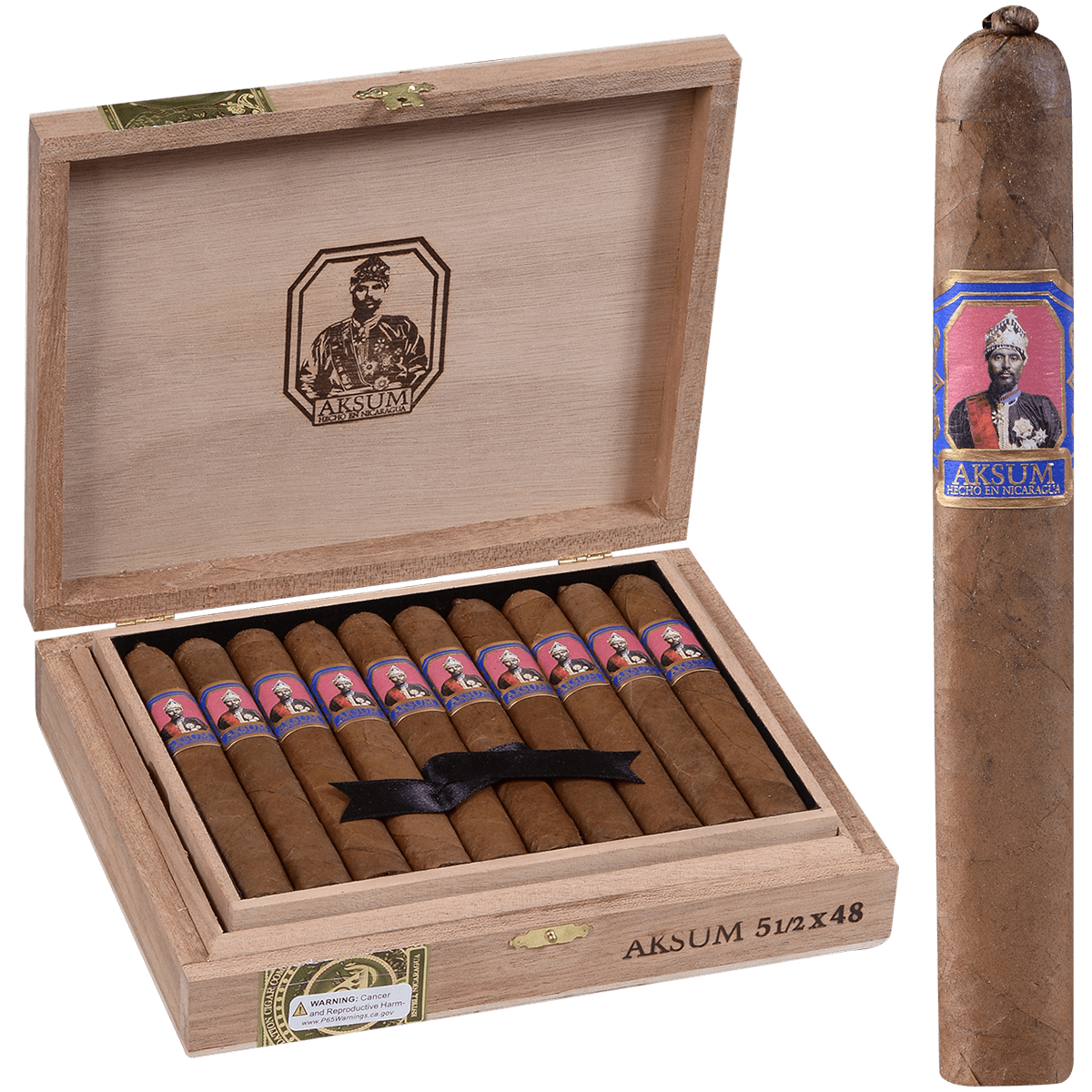 Foundation Aksum Corona Gorda Claro 10 Ct.Box 5.50X48