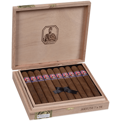Foundation Aksum Double Corona Claro 10 Ct.Box 7.00X54