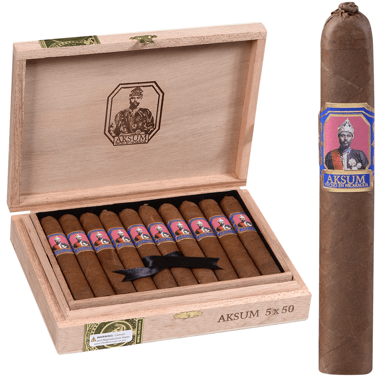 Foundation Aksum Robusto Claro 10 Ct.Box 5.00X50