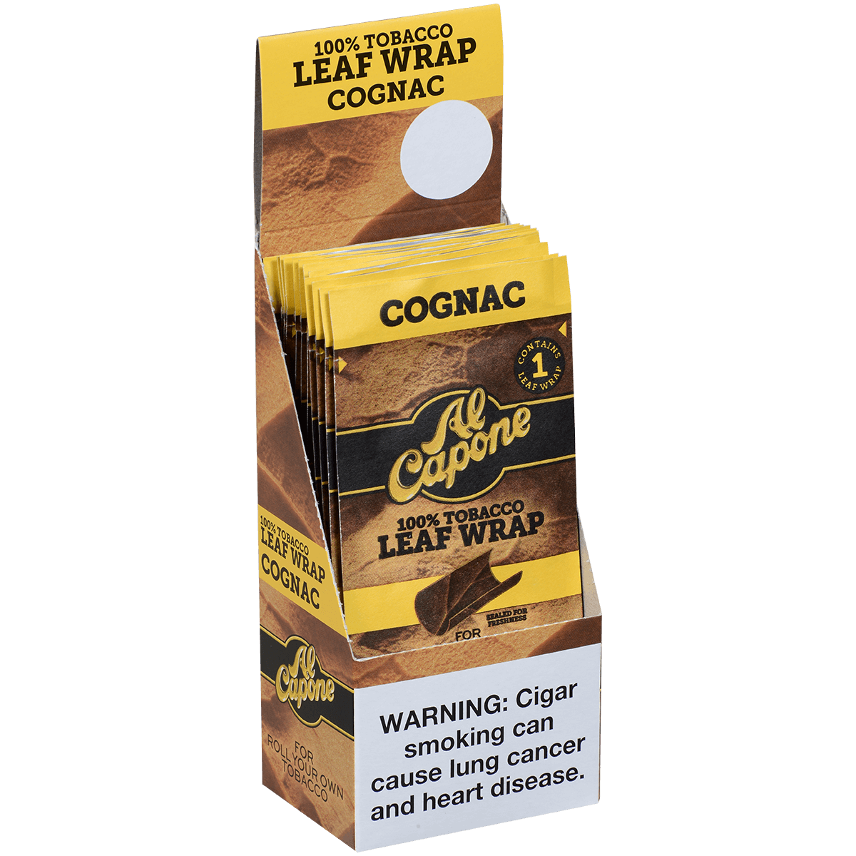 Al Capone Cigar Wraps Cognac 1/12 Pack Carton