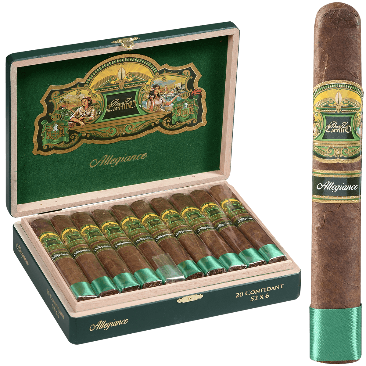 Ep Carillo Allegiance By Ep Carillo Confidant 6X52 Toro 20Ct Box