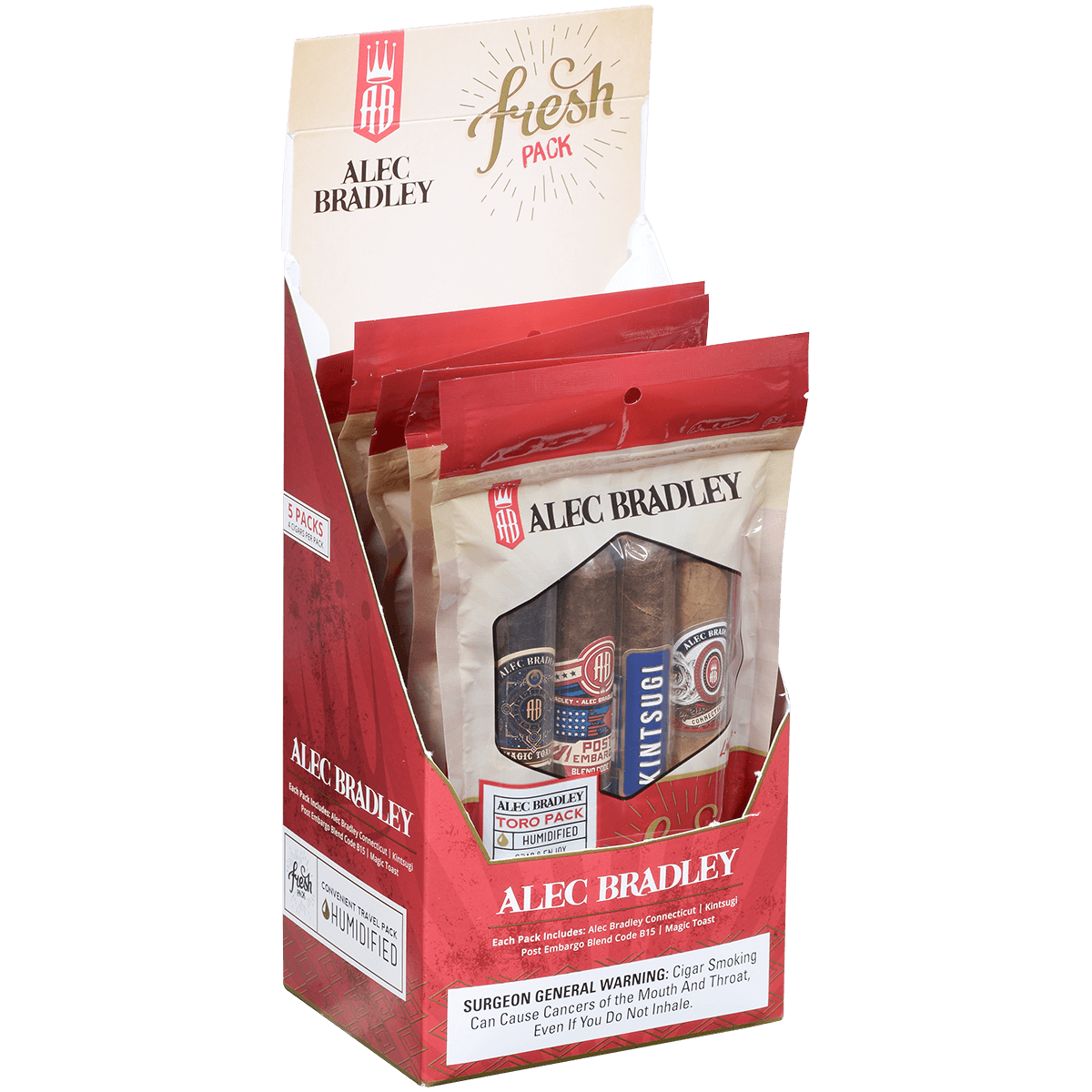 Alec Bradley Multi Brand Toro Fresh Pack 5/4 Ct.
