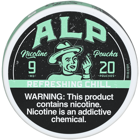 Alp Nicotine Pouches Refreshing Chill 9 Mg 1/5 Tins